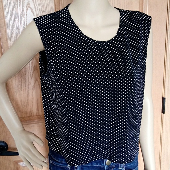U.S.WEAR BLACK TOP POLKA STRETCHY SIZE L - Picture 3 of 8
